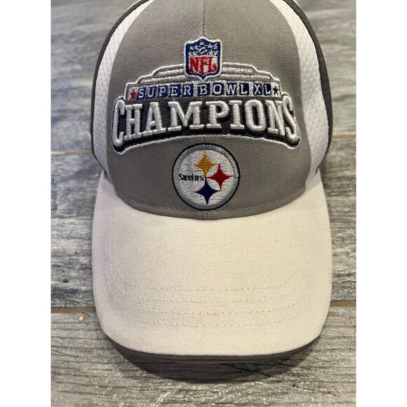 Superbowl XL Champions‎ Pittsburgh Steelers Cap Hat Reebok 40th Anniversary NFL - Picture 1 of 12